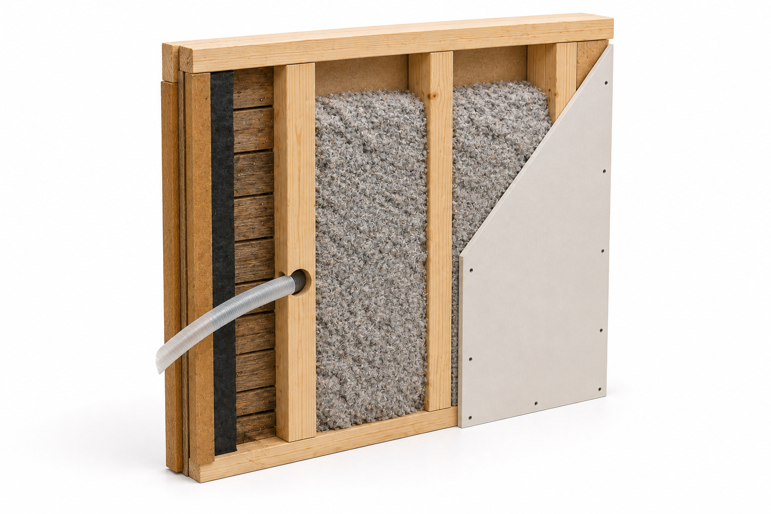 Dense-Pack Retrofit Wall