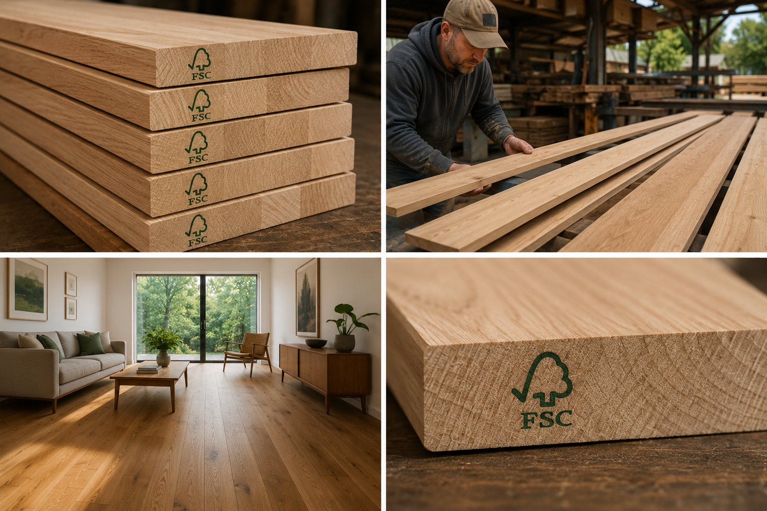 FSC-Certified Solid Hardwood in residential building applications
