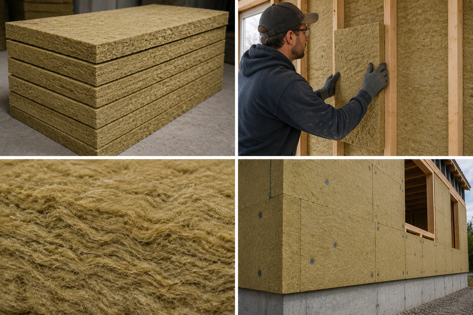 Mineral Wool - Formaldehyde Free Only (Not Available in North America) in residential building applications