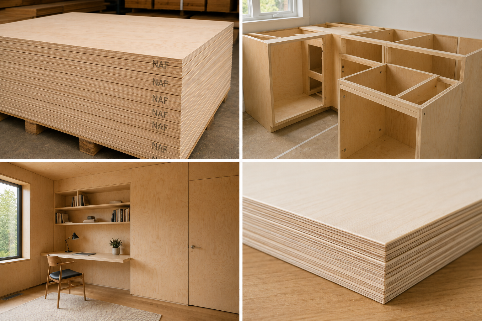No Added Formaldehyde (NAF) Plywood in residential building applications