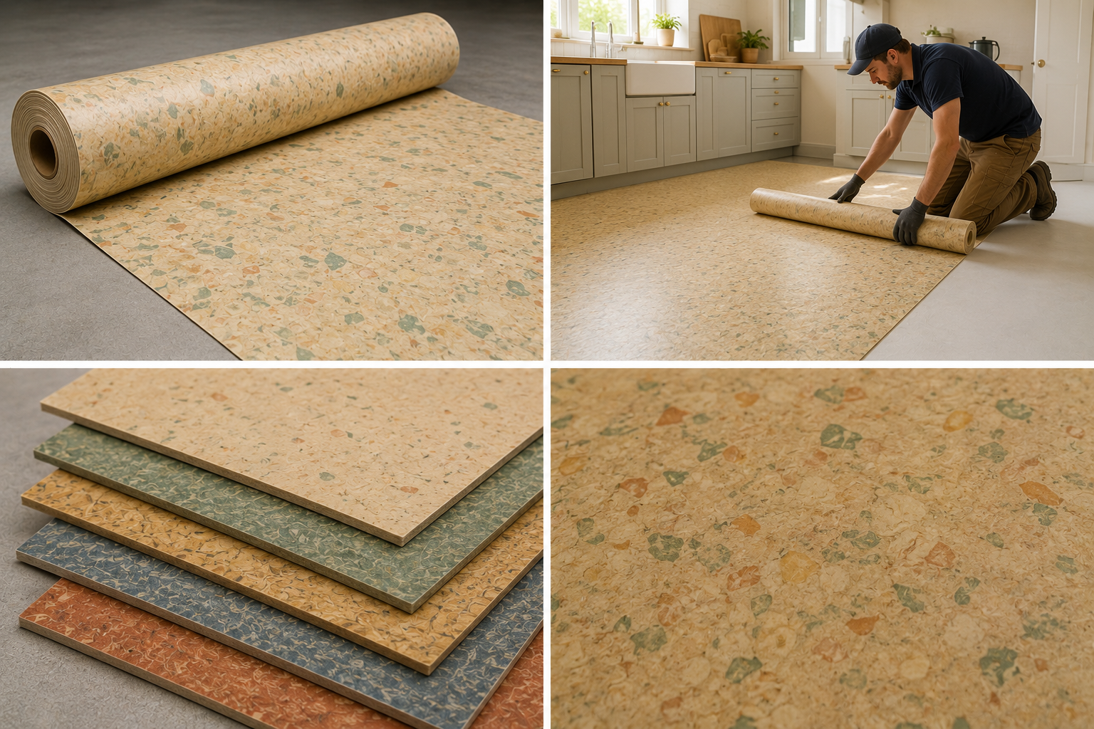 Natural Linoleum in residential building applications