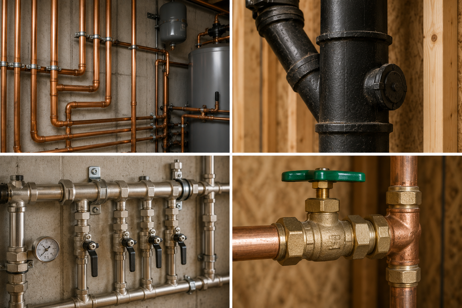Plastic-Free Water Pipes in residential building applications