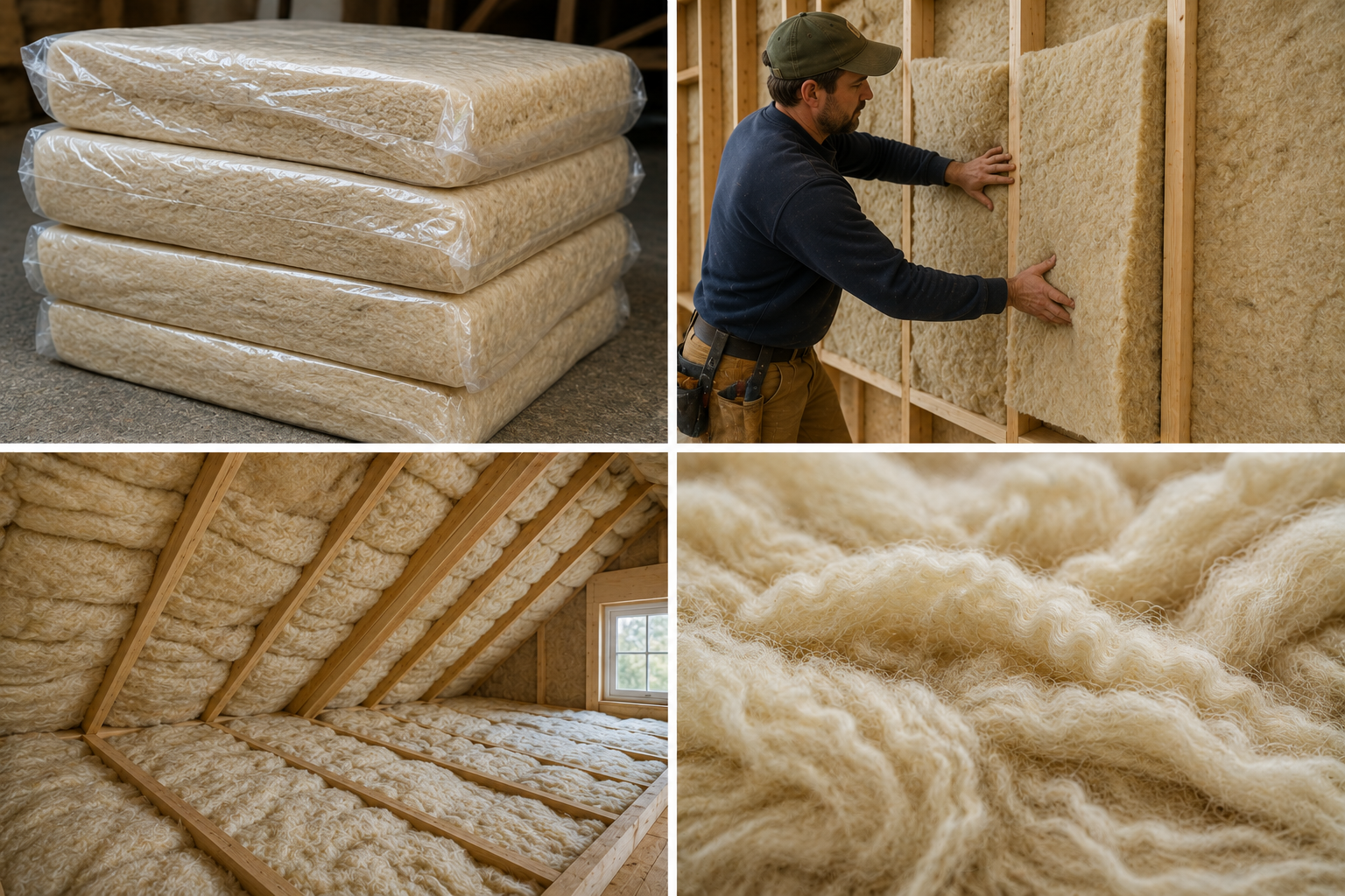 Sheep's Wool Insulation in residential building applications