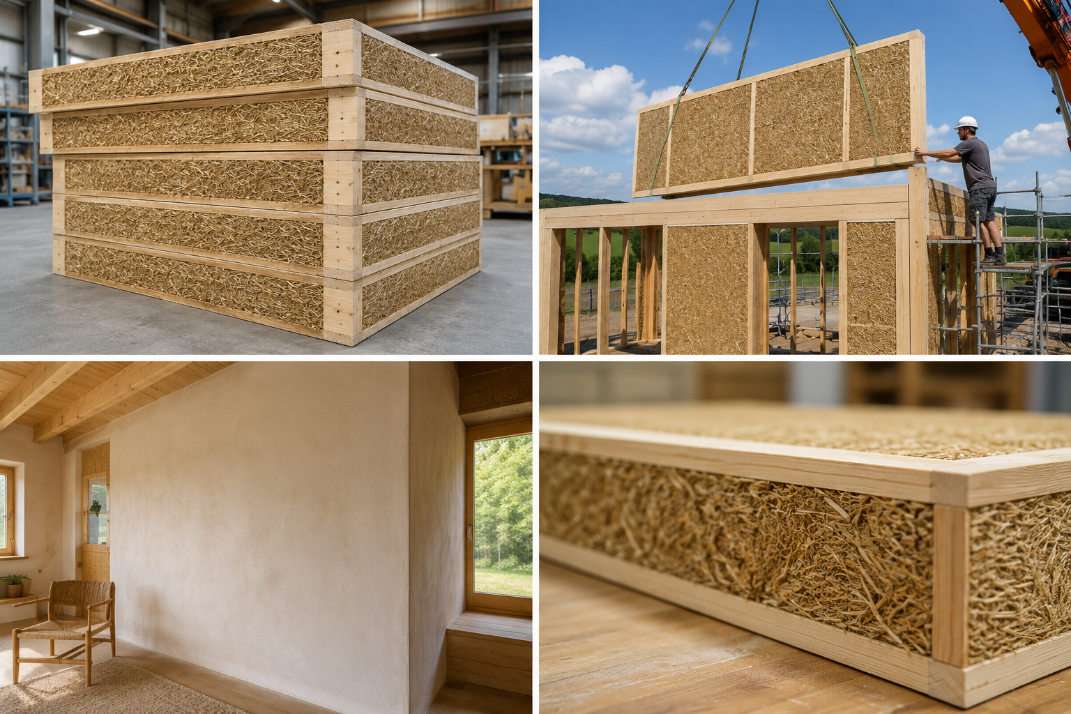 Rice & Wheat Straw Panels in residential building applications