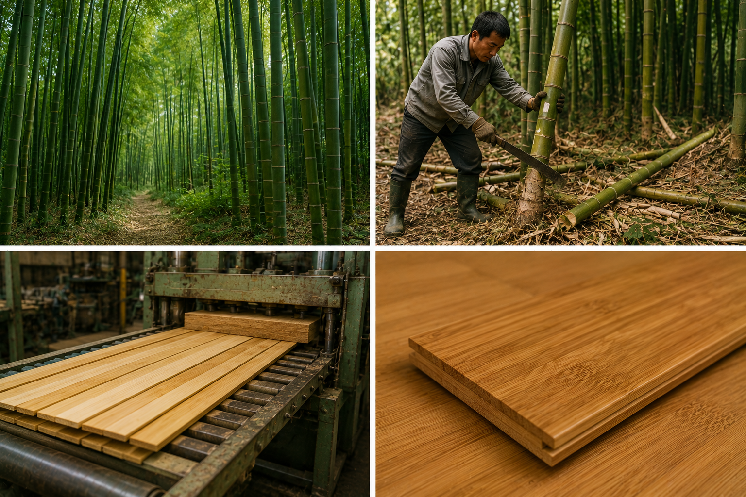 Composition and origin of bamboo