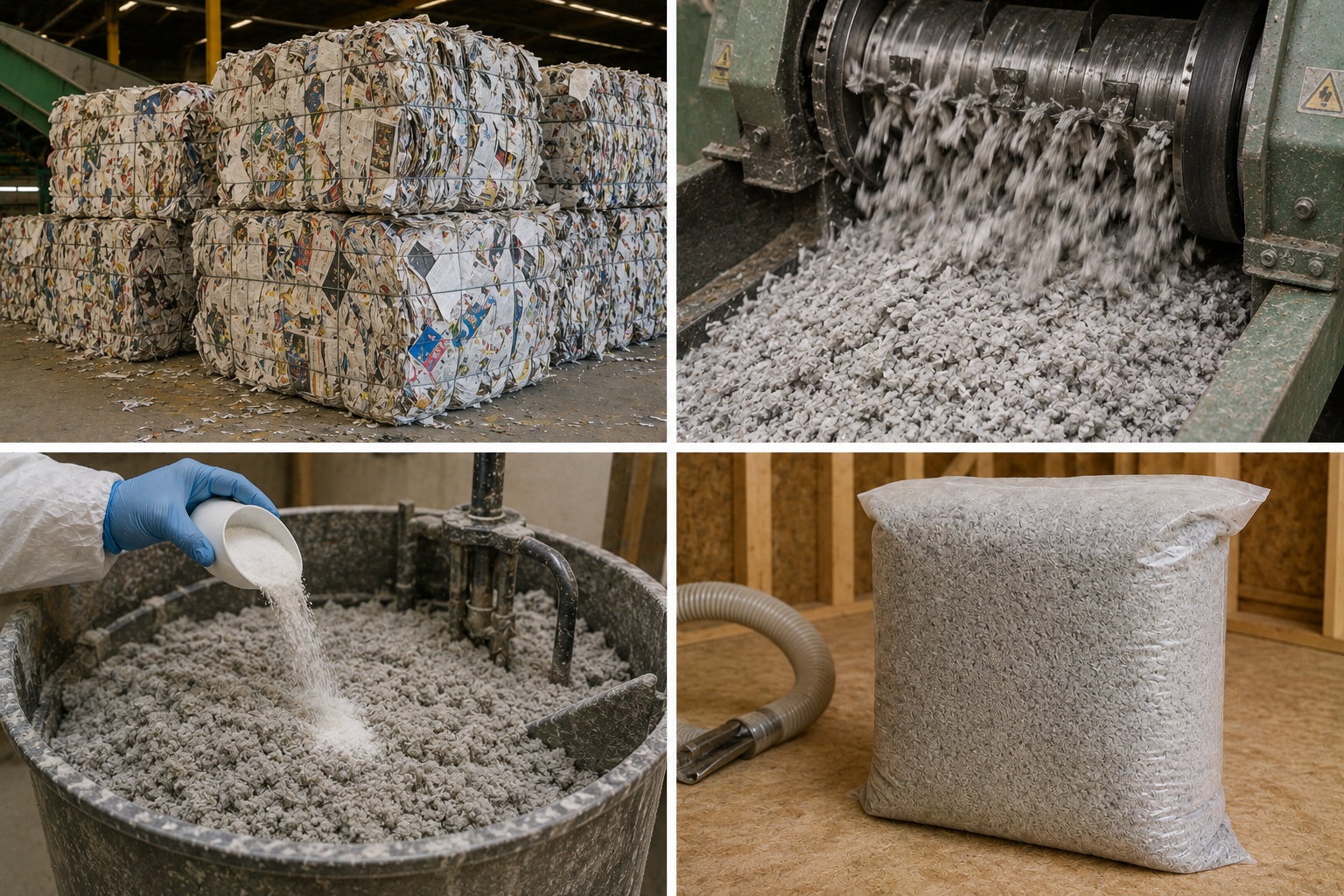 Composition and origin of cellulose insulation