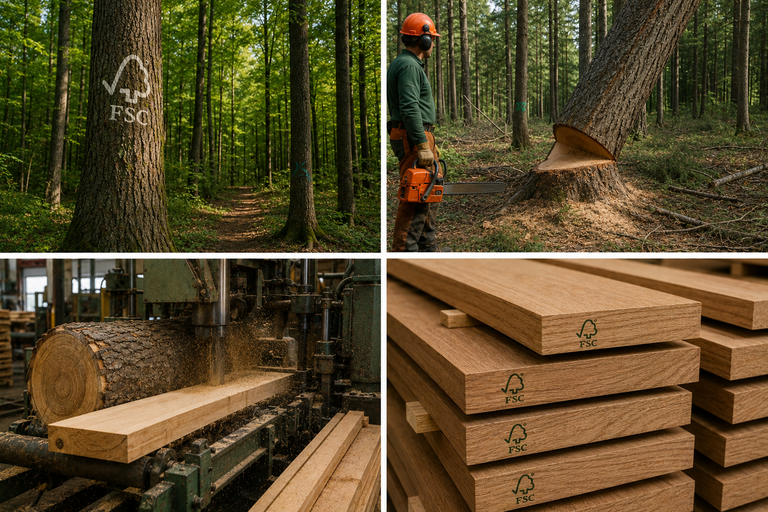 Composition and origin of fsc hardwood