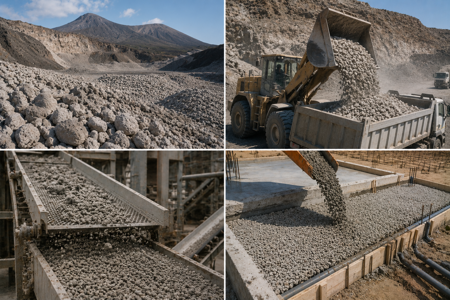 Composition and origin of pumice insulation