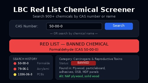 LBC Red List Chemical Screener