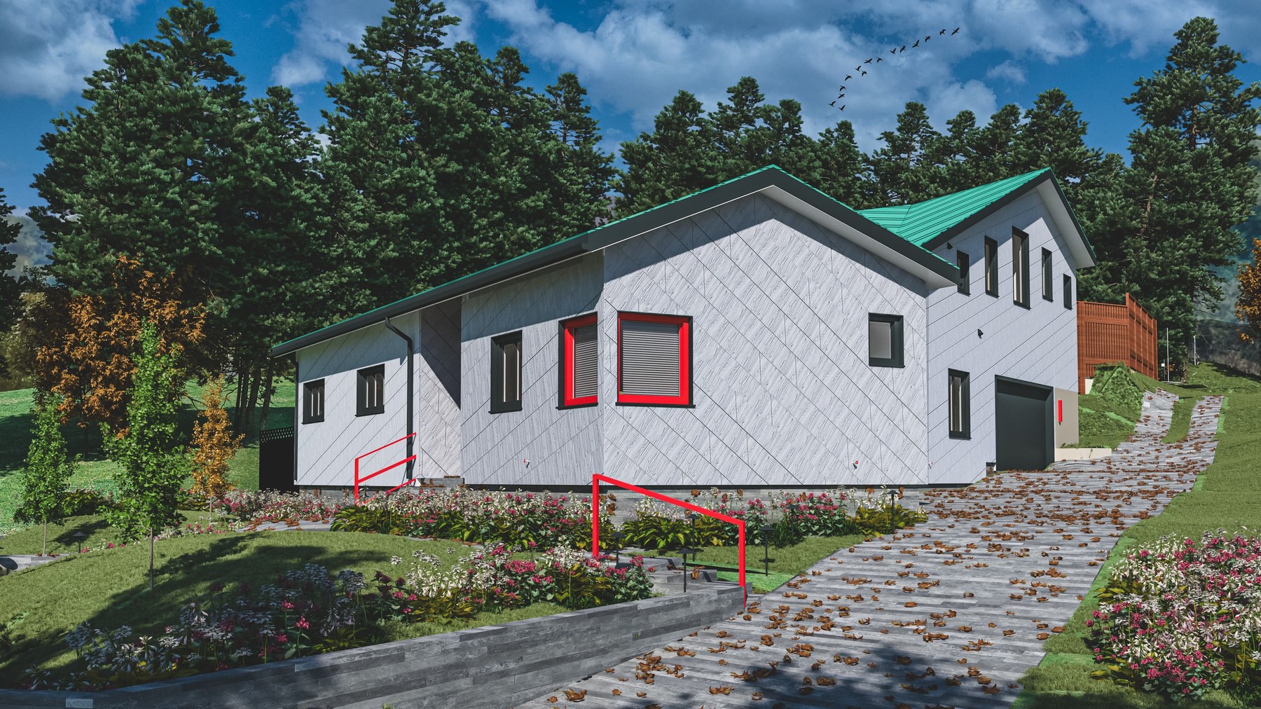 Vroom Passive House — rendering